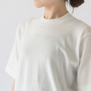 半袖コットンニット SUMMER KNIT P/O／YONETOMI NEW BASIC（ヨネトミ