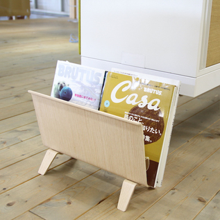 【良品】SAITO WOOD サイトーウッド マガジンラック　ホワイトオーク マガジンラック ホワイトオーク／SAITO WOOD （サイトーウッド