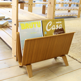 極美　SAITO WOOD サイトーウッド チーク プライウッド マガジンラック 極美 SAITO WOOD サイトーウッド チーク プライウッド マガジン