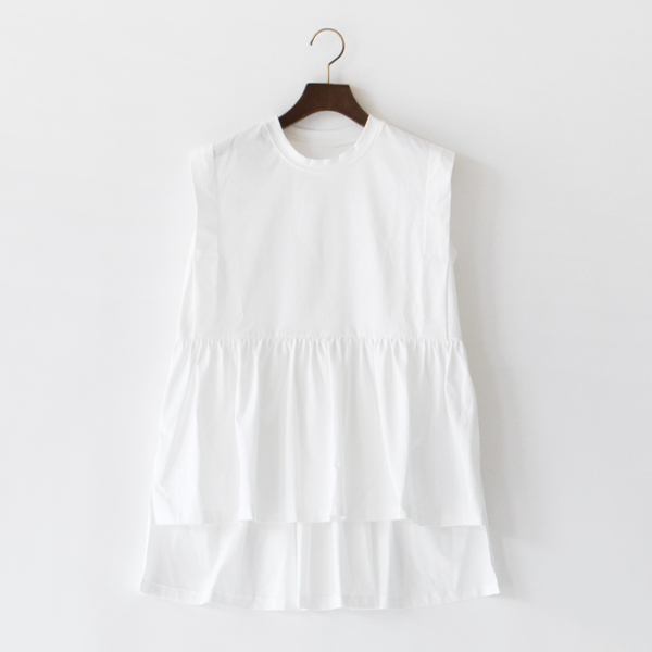 ウルティマコットン ノースリーブプルオーバー(WHITE)