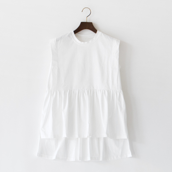 ウルティマコットン ノースリーブプルオーバー(WHITE)