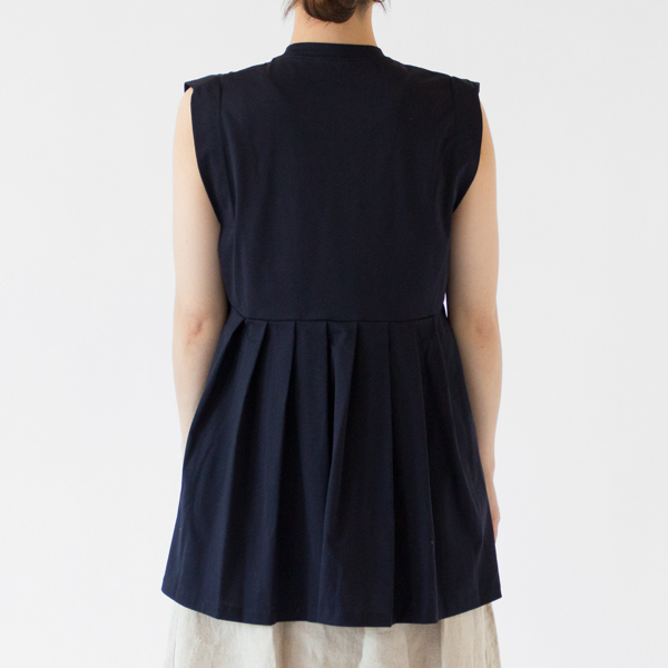 ウルティマコットン ノースリーブプルオーバー(D.NAVY、身長162cm)