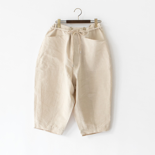 7分丈ドローコードペグパンツ(CREAM)