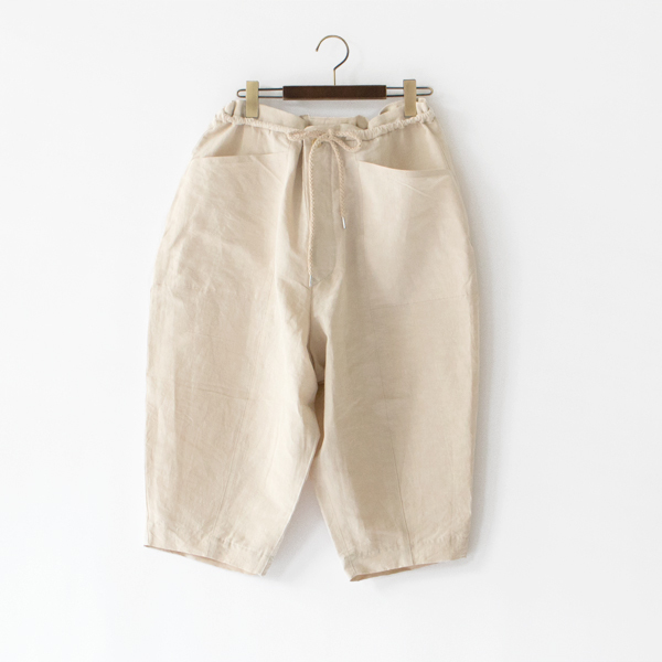 7分丈ドローコードペグパンツ(CREAM)