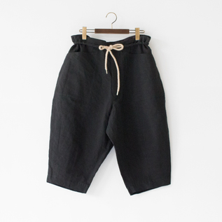 7分丈ドローコードペグパンツ(BLACK) 7分丈ドローコードペグパンツ(BLACK)