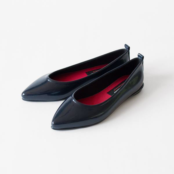レインシューズ ポインテッドパンプス(NAVY)