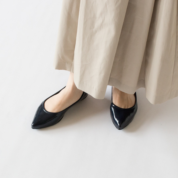 レインシューズ ポインテッドパンプス(NAVY)