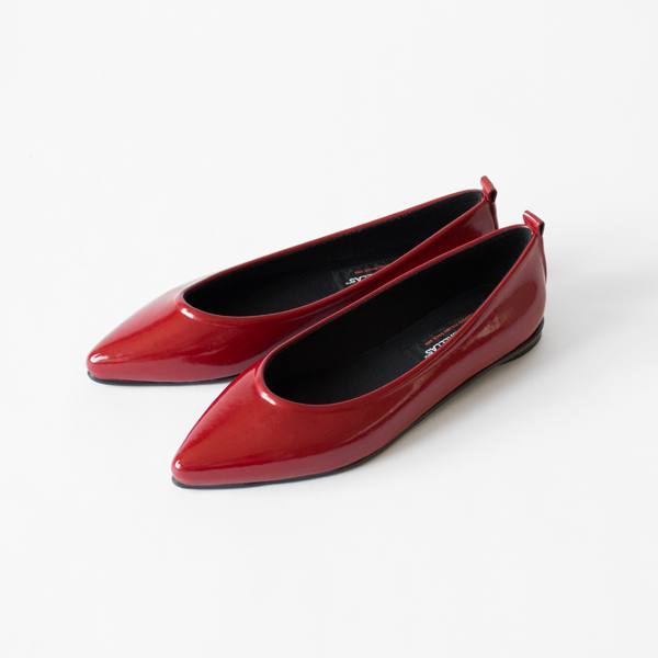 レインシューズ ポインテッドパンプス(RED)