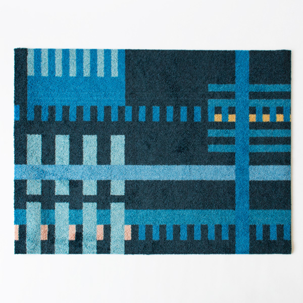 ラグマット Loom M(Bauhaus Blue)