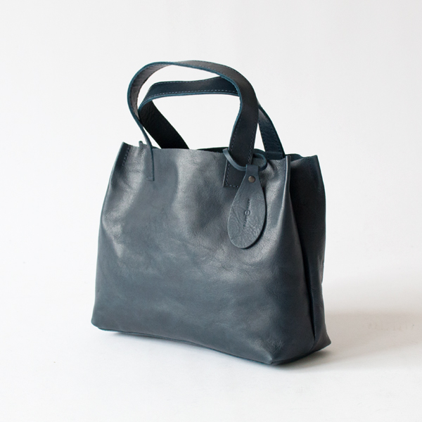 【別注】HORSE LEATHER MINI TOTE(NAVY)