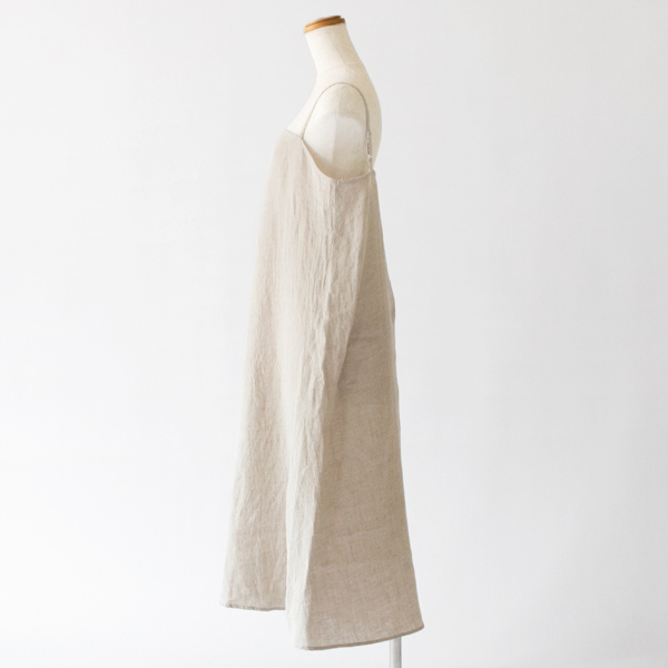 強撚ウォッシュリネン バイアススリップ(KINARI) 強撚ウォッシュリネン バイアススリップ(KINARI)