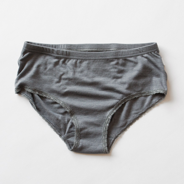 ウール・シルク レディースショーツ(GREY)