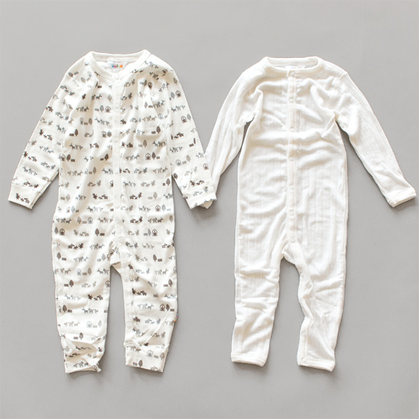 長袖ロンパース2PC セット