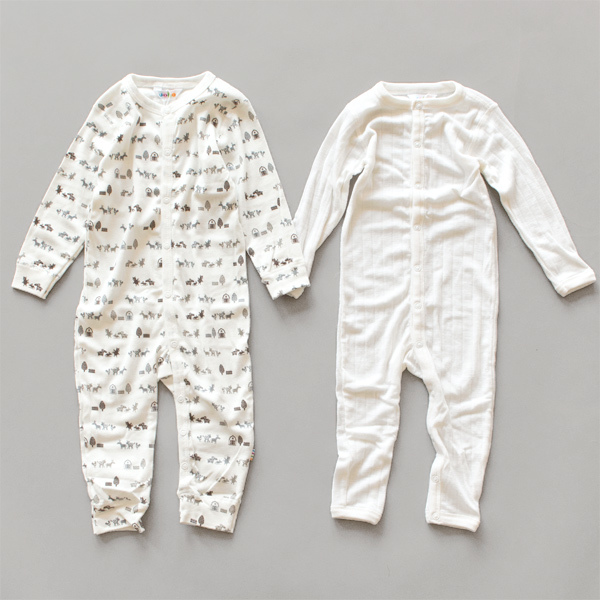 長袖ロンパース2PC セット