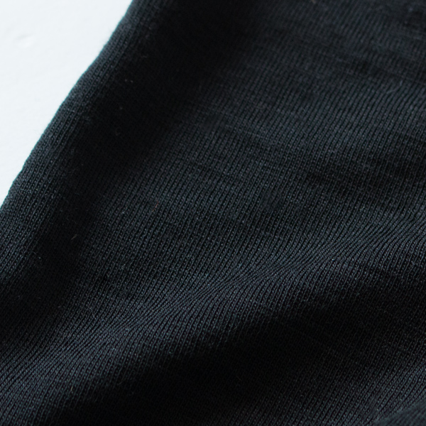 ウール・シルクの優しい肌触り(BLACK)