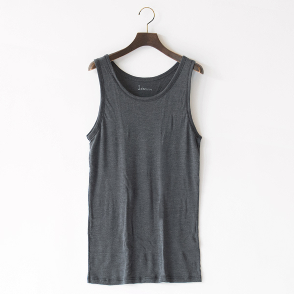 ウール・シルク メンズタンクトップ(GREY)