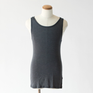ウール・シルク メンズタンクトップ(GREY) ウール・シルク メンズタンクトップ(GREY)