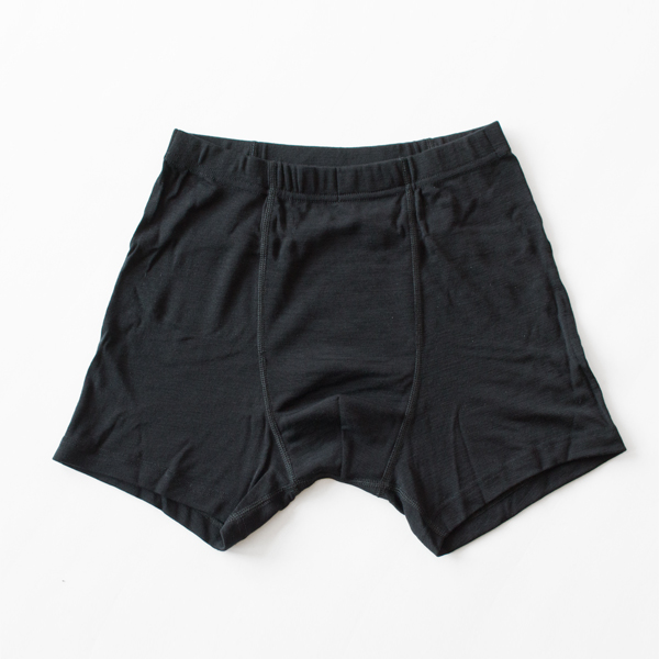BLACKウール・シルク メンズボクサーパンツ BLACKウール・シルク メンズボクサーパンツ