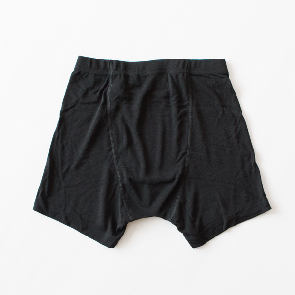 ウール・シルク ボクサーパンツ(BLACK)