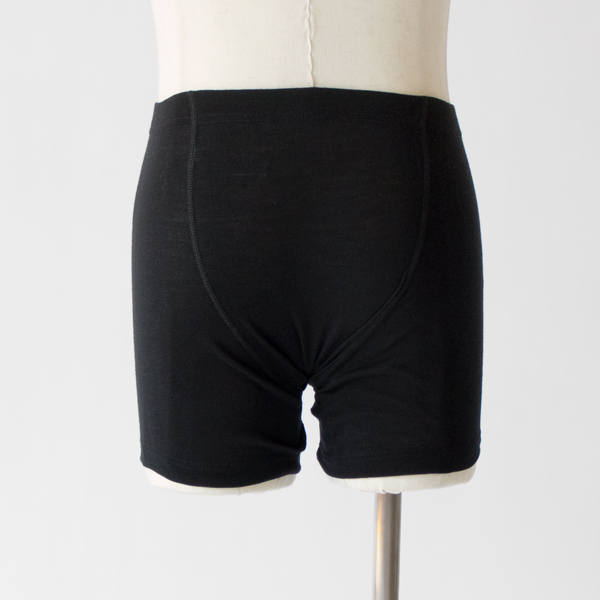 ウール・シルク ボクサーパンツ(BLACK)