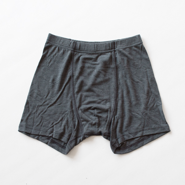 ウール・シルク ボクサーパンツ(GREY)