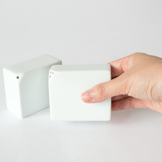 3点コンディメントセット（木台付）／白山陶器 （はくさんとうき