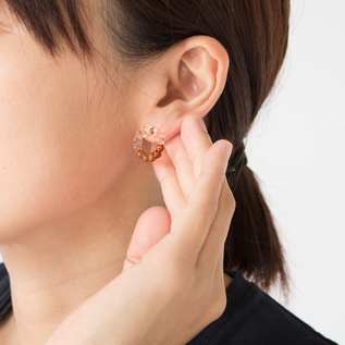 Jeweki 透漆 ピアス／hyakushiki（百色）｜愛着を持ってずっと使いたい