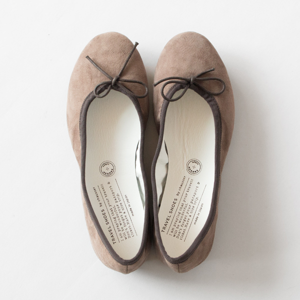 TRAVEL SHOES シルキースエードバレエシューズ TR-009SK DARK GRAY