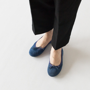 TRAVEL SHOES シルキースエードバレエシューズ TR-009SK BLUE TRAVEL SHOES シルキースエードバレエシューズ TR-009SK BLUE