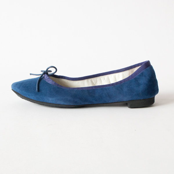 TRAVEL SHOES シルキースエードバレエシューズ TR-009SK BLUE