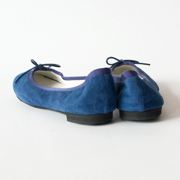 TRAVEL SHOES シルキースエードバレエシューズ TR-009SK BLUE