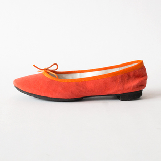 【受発注】TRAVEL SHOES シルキースエードバレエシューズ TR-009SK ORANGE 【受発注】TRAVEL SHOES シルキースエードバレエシューズ TR-009SK ORANGE