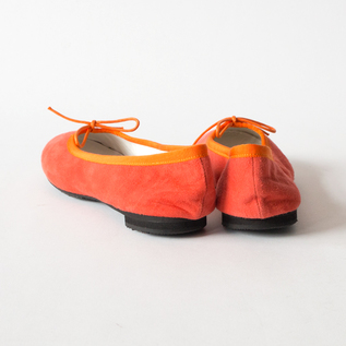 【受発注】TRAVEL SHOES シルキースエードバレエシューズ TR-009SK ORANGE 【受発注】TRAVEL SHOES シルキースエードバレエシューズ TR-009SK ORANGE