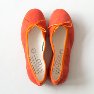 【受発注】TRAVEL SHOES シルキースエードバレエシューズ TR-009SK ORANGE 【受発注】TRAVEL SHOES シルキースエードバレエシューズ TR-009SK ORANGE