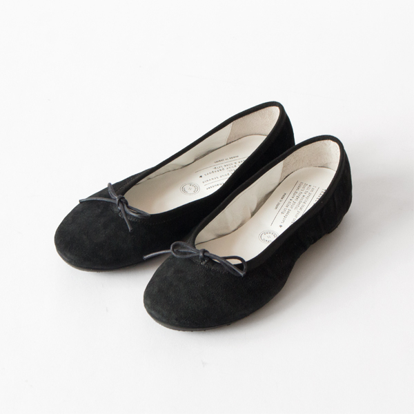 TRAVEL SHOES シルキースエードバレエシューズ TR-009SK BLACK