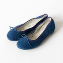 TRAVEL SHOES シルキースエードバレエシューズ TR-009SK BLUE