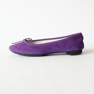【受発注】TRAVEL SHOES シルキースエードバレエシューズ TR-009SK PURPLE