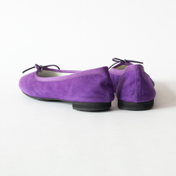 【受発注】TRAVEL SHOES シルキースエードバレエシューズ TR-009SK PURPLE