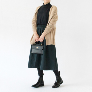 タイツと合わせて冬の装いにも(D.GREEN、身長162cm) タイツと合わせて冬の装いにも(D.GREEN、身長162cm)