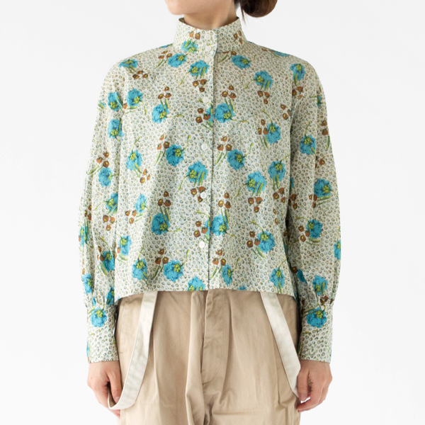 LIBERTY STAND COLLAR SHIRT(WHITE・身長162cm)