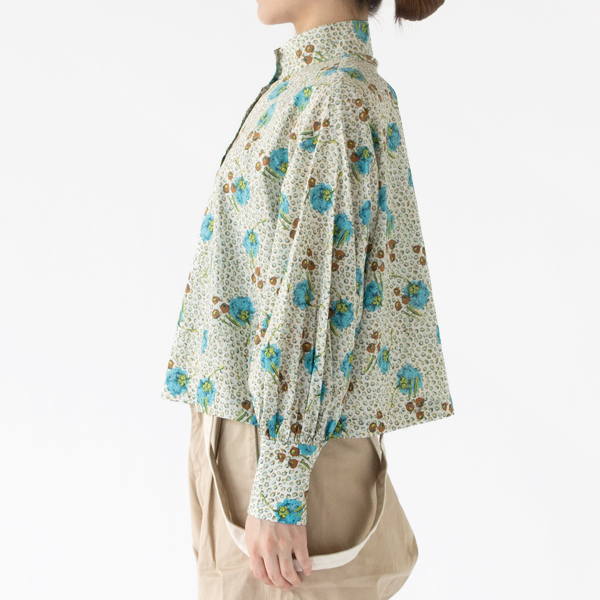LIBERTY STAND COLLAR SHIRT(WHITE・身長162cm)