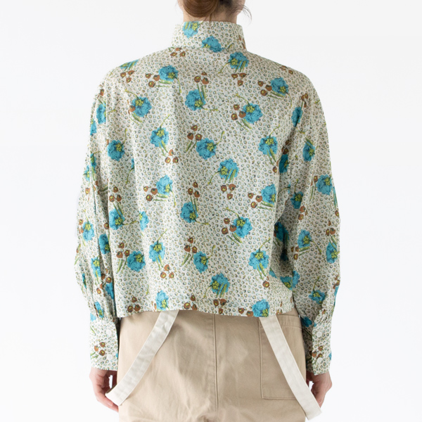 LIBERTY STAND COLLAR SHIRT(WHITE・身長162cm)