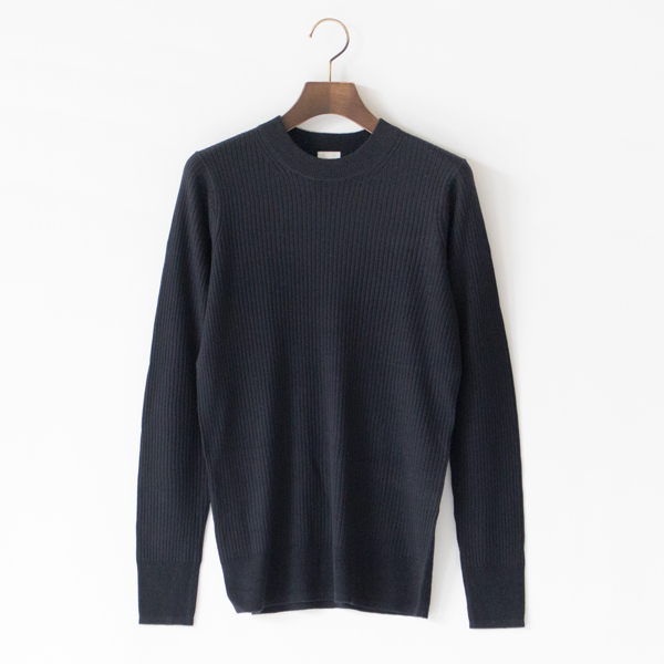 シルクカシミヤ クルーネックニットプルオーバー(B .NAVY) シルクカシミヤ クルーネックニットプルオーバー(B .NAVY)