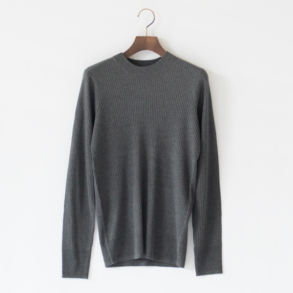 シルクカシミヤ クルーネックニットプルオーバー(C.GREY) シルクカシミヤ クルーネックニットプルオーバー(C.GREY)