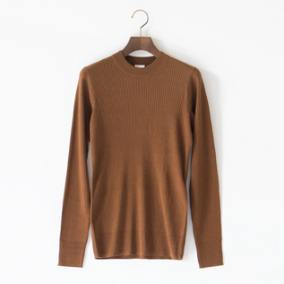 シルクカシミヤ クルーネックニットプルオーバー(CAMEL) シルクカシミヤ クルーネックニットプルオーバー(CAMEL)