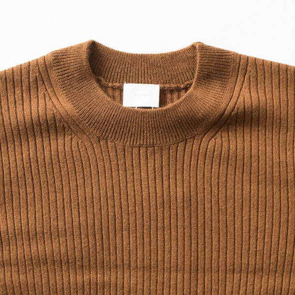 シルクカシミヤ クルーネックニットプルオーバー(CAMEL) シルクカシミヤ クルーネックニットプルオーバー(CAMEL)