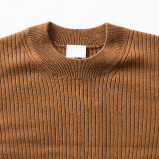 シルクカシミヤ クルーネックニットプルオーバー(CAMEL) シルクカシミヤ クルーネックニットプルオーバー(CAMEL)