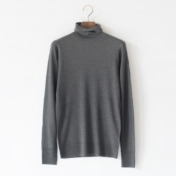 シルクカシミヤ ハイネックニットプルオーバー(C.GREY) シルクカシミヤ ハイネックニットプルオーバー(C.GREY)