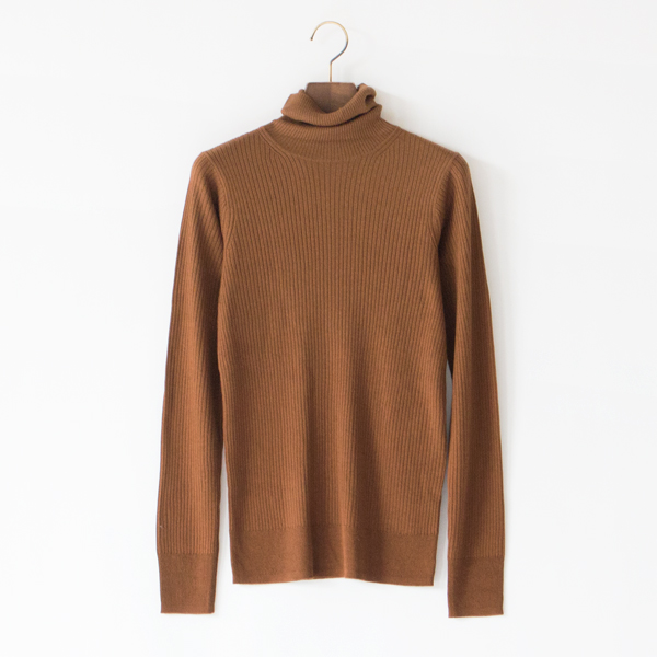 シルクカシミヤ ハイネックニットプルオーバー(CAMEL) シルクカシミヤ ハイネックニットプルオーバー(CAMEL)