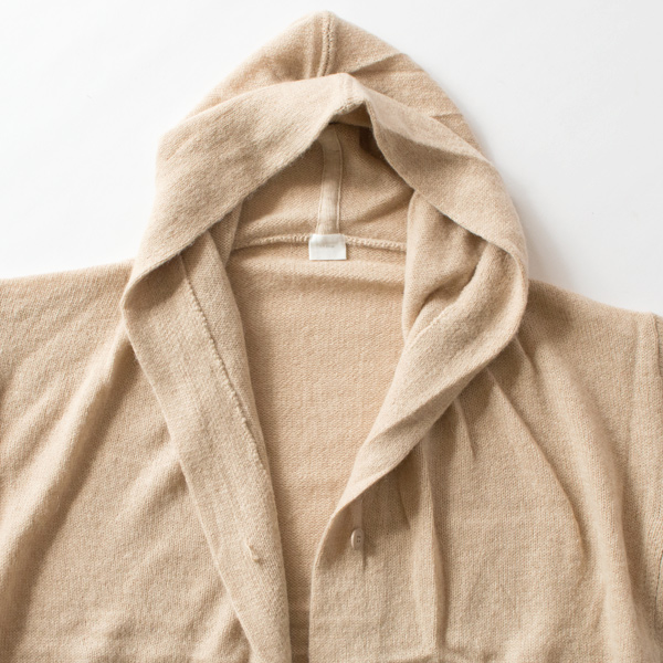 パーカー感覚で羽織れるニットカーディガン(BEIGE) パーカー感覚で羽織れるニットカーディガン(BEIGE)